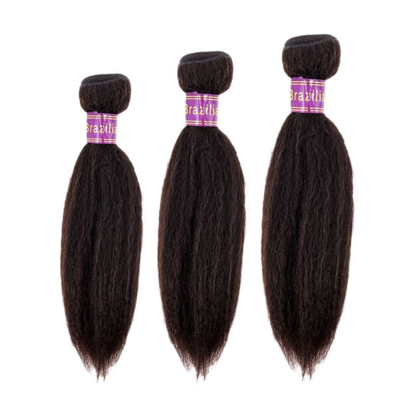 Kinky Straight Hair Bundle | Straight Hair Bundle | Goddess of Crowns