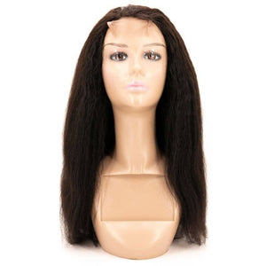 Kinky Straight Closure Wig